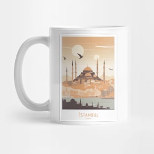 Sunset Silhouette of Istanbul Turkey Mug